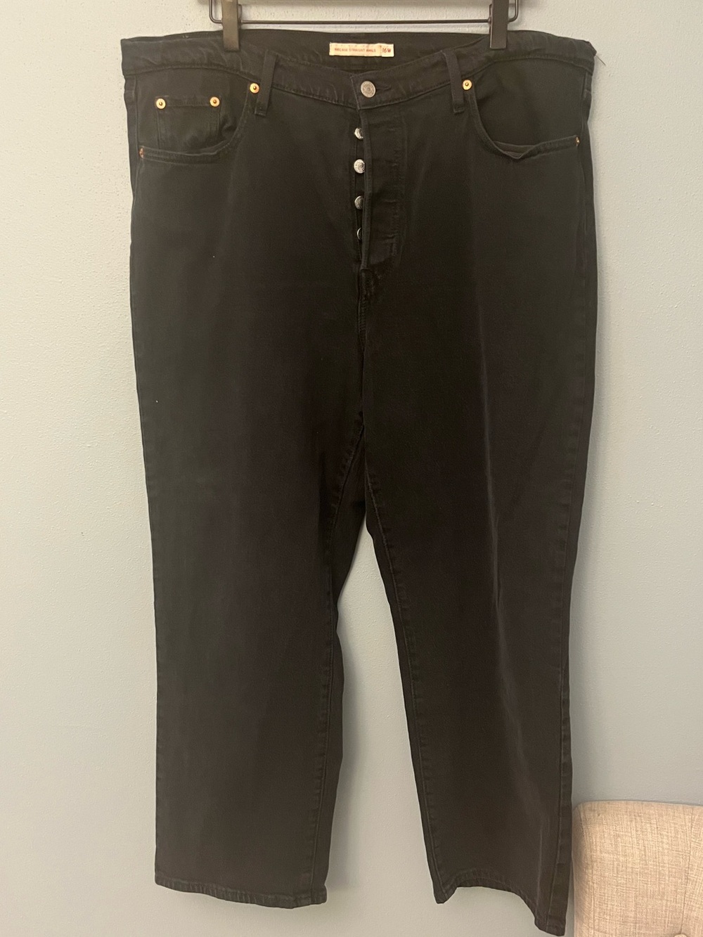 Levi’s Ribcage Straight Ankle Black Jeans